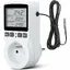 Prise Thermostat Programmable avec Sonde pour chauffage, serre, aquarium, minuterie numérique programmée