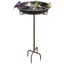 Bain doiseaux Abreuvoir Extérieur Mangeoire - Hauteur 92 CM en Fonte métallique vintage - pour Oiseaux Sauvages