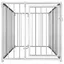 Stable&Durable - Argent - Chenil dextérieur pour chiens 100x200x100 cm - Niche&enclos pour chiens HS970101817