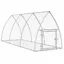 Clapier argenté acier galvanisé - vidaXL - acier - argenté - 105 x 300 x 120 cm 446uhe14f