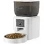 Distributeur de croquettes automatique chat avec caméra WiFi 24 GHz appli réservoir 4L 1-10 repas audio bidirectionnel