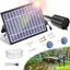 Aérateur Solaire de Bassin Avec Pompe à Air 3 Modes (18H/36H/72H) - 4 W 2200 mAh Régulateur de Bulles Pour Petits Bassins