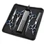 Ciseaux de toilettage chien 5-en-1 acier inoxydable coupe précise corps et oreilles bleu et argent