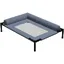 Lit surélevé pour chien tapis rafraîchissant pour chiot mobilier léger et lavable adapté à une utilisation en extérieur.