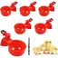 Abreuvoir automatique pour volailles - ULISEM - Lot de 6 - Rouge - Système automatique - Plastique robuste