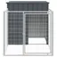 Niche pour chien - VENTE-FLASH - avec cour anthracite 110x201x110 cm - Pour rongeurs @42584451