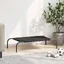 Lit surélevé pour chien - vidaXL - Noir - acier - 90x50x20 cm - Facile à nettoyer - Structure robuste 372097