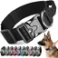 Collier de Chien Tactique Collier pour Chien Durable avec Boucle en Métal Idéal pour Petits Moyens et Grands Chiens (Noir L)