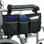 Sac accoudoir fauteuil roulant Oxford tanche 4 compartiments rflchissants. Label