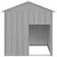 Niche pour chien - VENTE-FLASH - avec toit gris clair acier galvanisé - Pour rongeurs @30924699