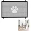 Barrière descalier portable pour animaux de compagnie et enfants barrière pour chien escaliers et couloirs sans perçage noir)