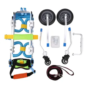 Meilleurs prix pour Fauteuil roulant réglable à quatre roues pour chien, chariot de rééducation des pattes avant, assistant de promenade pour animaux paralysés blanc