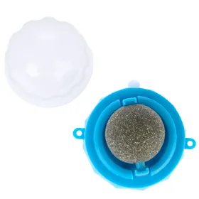 Meilleurs prix pour Zooplus Basics Boule d'herbe à chat autocollante - 5 x 5 x 4 cm, bleu chat