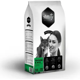 Comparer les prix de AMITY Premium Poulet & Riz pour Chat adulte