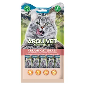 Meilleurs prix pour Arquivet Snack Liquide Au Thon Et Au Saumon Pour Chats 5X14 Gr