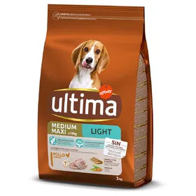 Meilleurs prix pour Ultima Medium/Maxi Light Adult, poulet - 3 kg