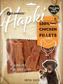 Meilleurs prix pour Flamingo Hapki Filets de poulets longs pour chien - 400g