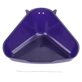 Meilleurs prix pour Bac à litière pour hamster à suspendre au mur anti-éclaboussures polyvalent en plastique salle de bain hamster bain de sable S(for 2-4kg) bleu