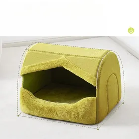 Meilleurs prix pour Panier pour chien chaud en hiver  Amovible et lavable  Sûr et chaud en hiver  Niche pour chien M-60 * 45 * H45cm beige