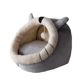Meilleurs prix pour Nid pour Chat Automne Hiver Nid Animal Dessin Animé Chenil pour Chien Nid Semi-fermé pour Animal de Compagnie Chenil pour Chien Chaud Chat Jiji Fournitures pour Animaux de Compagnie Chat M   38 * 38 * 36cm