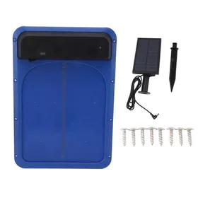 Meilleurs prix pour SALUTUYA porte de poulailler solaire Porte automatique de poulailler, à énergie solaire, porte sûre avec capteur jardin Bleu Bleu