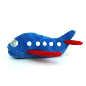 Meilleurs prix pour Jouet à mâcher en peluche pour animaux de compagnie, avion, résistant aux morsures, couineur, interactif, réducteur d'anxiété pour chats et chiens blue