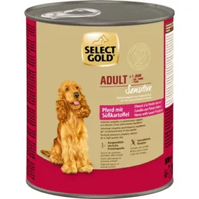 Meilleurs prix pour SELECT GOLD Sensitive nourriture humide Adult Cheval à la Patate douce 6x800 g