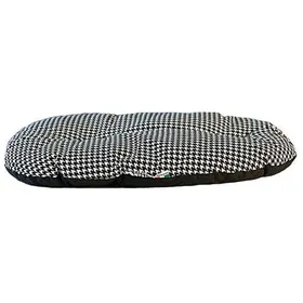 Comparer les prix de Coussin ovale pour chien - MARTIN SELLIER - Classic Black - 87 x 57 cm - Ép. 5 cm - Tissu polycoton 100 g/m²