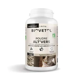 Meilleurs prix pour BIOVETOL Poudre Alt'vers bio pour grand chat