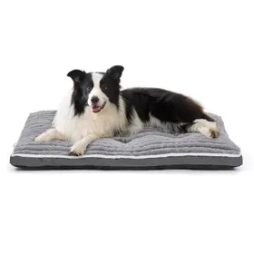 Comparer les prix de Lit Orthopédique pour Chien avec Fourrure de Lapin Douce, Base Antidérapante, Lavable en Ma
