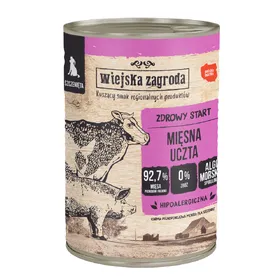 Meilleurs prix pour 24x400g Wiejska Zagroda Dog Puppy nourriture pour chiens à base de viande humide