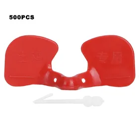 Comparer les prix de 500 Pièces Lunettes Anti-Picage pour Poulets Lunettes Masques Volaille Équipement Ferme Poulets red