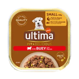 Comparer les prix de Bœuf Ultima Fit & Delicious Pâté Small nourriture humide pour chien