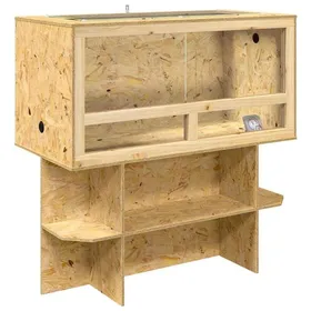 Comparer les prix de Vidaxl Terrarium Marron 100 X 50 X 100 Cm Osb