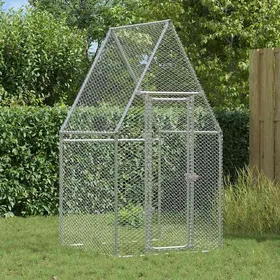 Meilleurs prix pour vidaXL Kippenhok 100x100x190 cm gegalvaniseerd staal zilverkleurig172549