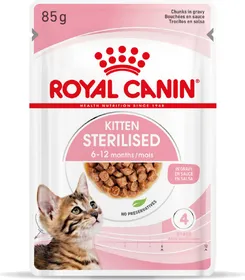 Meilleurs prix pour Royal Canin Kitten sterilised pâtée en sauce pour chaton