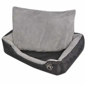 Comparer les prix de vidaXL Lit pour chiens avec coussin rembourré Taille XL Noir