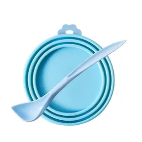 Comparer les prix de Couvercle en Silicone Universel pour Boîte d'Aliments pour Animaux - Fraîcheur Garantie Bl