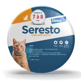 Meilleurs prix pour Seresto® Chat Collier antiparasitaire Tiques et Puces 38cm
