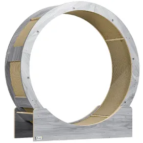 Meilleurs prix pour Roue d'exercice pour félins 91 cm avec frein et griffoir, gris