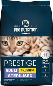 Comparer les prix de PRESTIGE CHAT ADULT AU POULET STERILISED | Croquettes pour chat stérilisé au poulet - Pro Nutrition - Flatazor