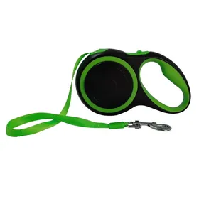 Comparer les prix de Laisse rétractable pour chien de 5 m (20 kg) et 8 m (50 kg), avec collier roulette, pour petits et grands chiens. Accessoires pour la marche et la randonnée. Corde réglable et résistante. 5M-20KG vert