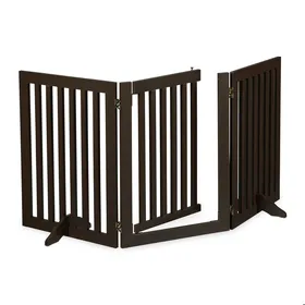 Meilleurs prix pour Barrière de sécurité - Relaxdays - Pliable - H 70 x L 154 cm - Pour enfants et chiens - Marron