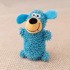 Meilleurs prix pour Jouets pour chien Jouet interactif en peluche pour chien Jouet couineur Boule en microfibre Jouet monstre S'applique aux jouets pour chien Masticateurs Convient aux petits et moyens chiens bleu