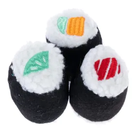 Comparer les prix de TIAKI Set de jouets pour chats Rouleaux de sushis Pack de 3 chats