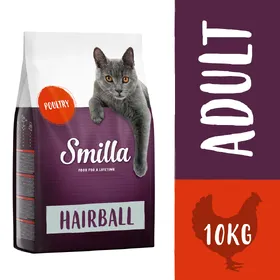 Meilleurs prix pour Smilla Hairball volaille pour chat - 10 kg