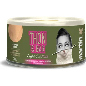 Meilleurs prix pour MARTIN Light pâtée complète thon et bar pour chat - 70g