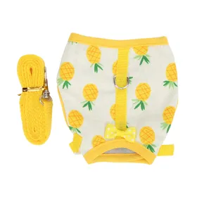 Comparer les prix de Mini Harnais Gilet pour Animaux de Compagnie et Ensemble Laisse Réglable pour Cochon d'Inde Petit Animal VêtementsL Jaune M jaune