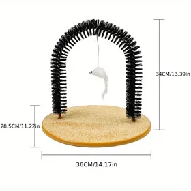 Meilleurs prix pour Arche pour chat Auto-toilette et Jouet de massage Brosse à poils Jouet à gratter pour chats Chatons Jouets interactifs