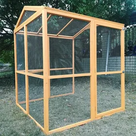 Comparer les prix de Poulailler - Vorwerk Et Gournay - 150x143cm - Marron - 18 Poules - Bois - Extérieur